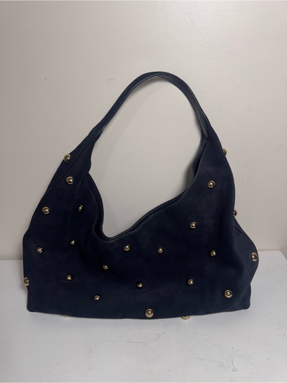Madewell Suede Slouchy black Shoulder Bag NWT - Picture 2 of 8